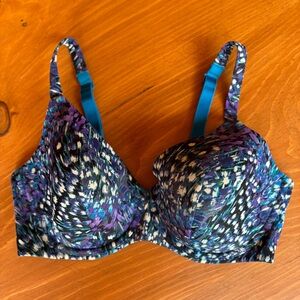 Ambrielle Blue and Purple Bra